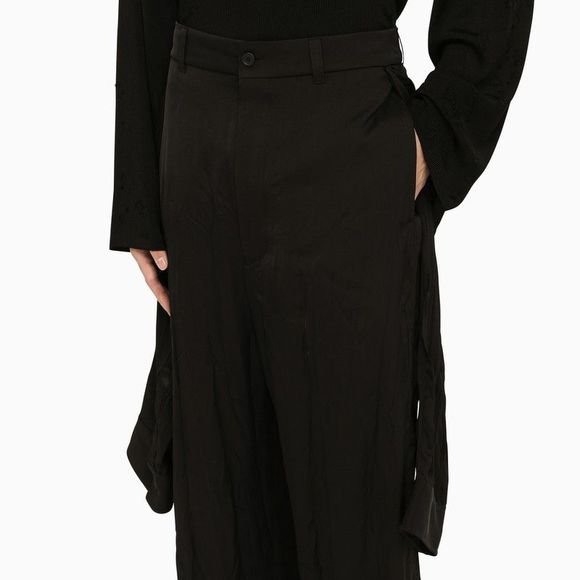 Balenciaga Black Draped Trousers - Picture 5 of 5